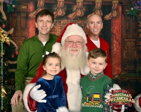 Merry Christmas from the Caylor-Browns: Ammon, Carter, Sean, and Haven