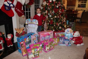 Ammon's Nana Claus haul!