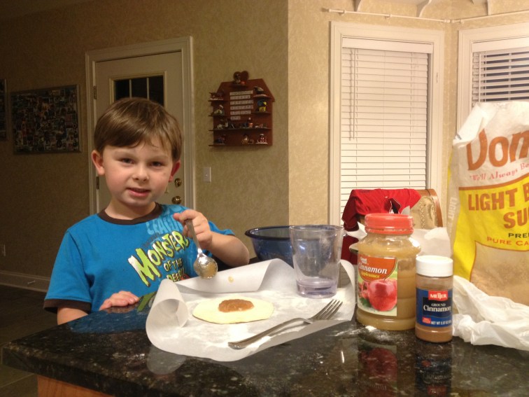 Carter creates his Apple Pies