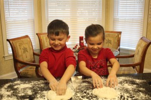 If the dough bounces back, you're ready for pretzel ribbons. Kneading is fun!