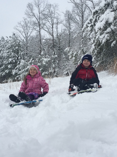 Thursday February 26, 2015 Sledding #Snowmageddon 